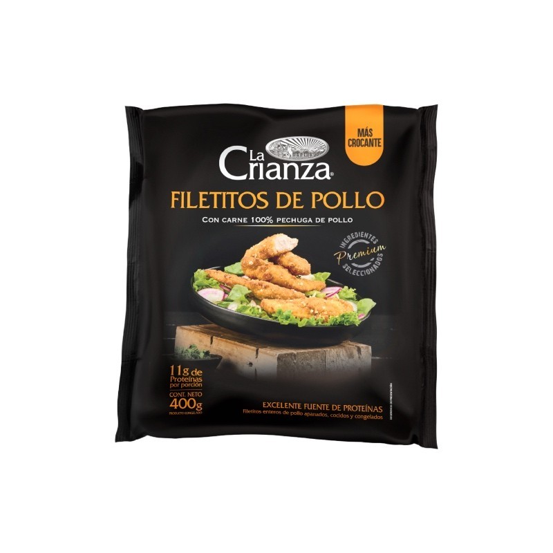 Filetitos de Pollo Empanizados 400 g La Crianza
