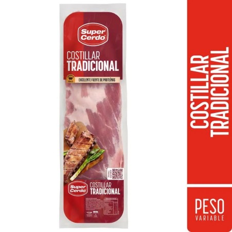 Costillar 75 de Cerdo Super Cerdo Congelado | Tranmar