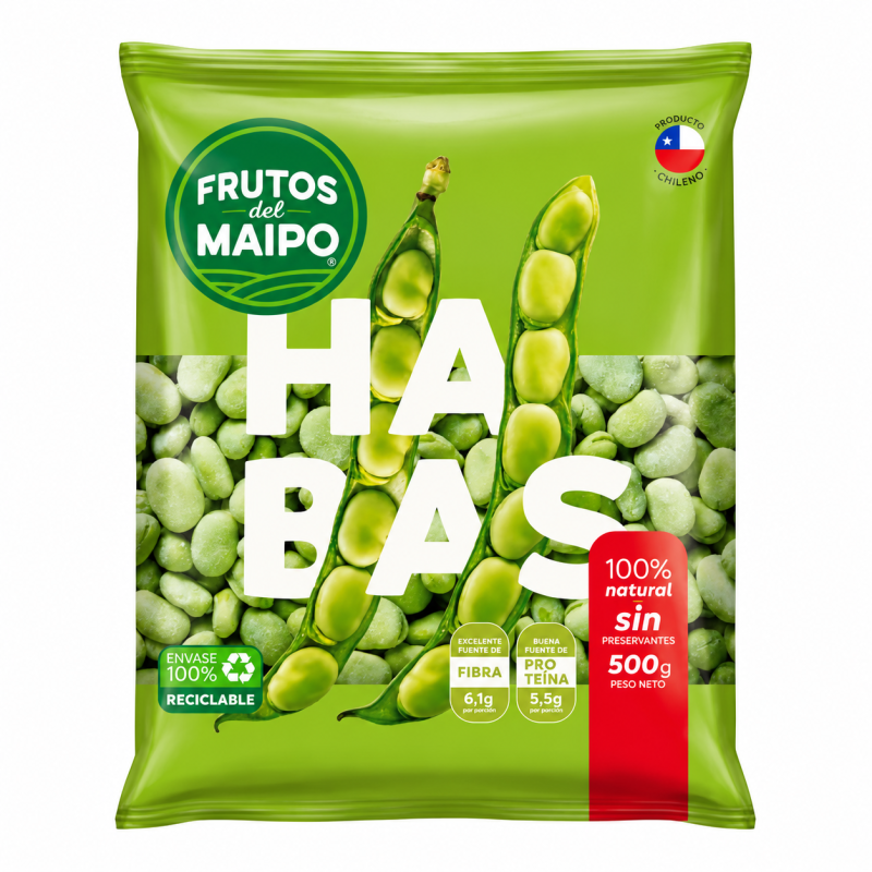 Habas Congeladas Frutos del Maipo 500 g | Tranmar