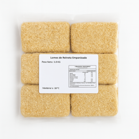 Lomo de Reineta Apanado 100 g – Crocante, Individual y Listo para Cocinar
