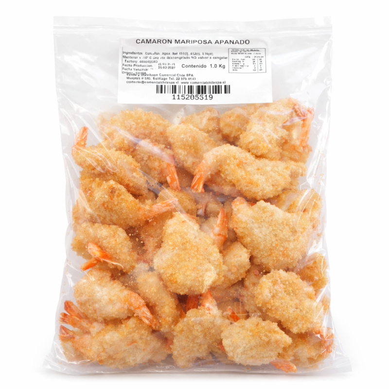 Camarón Mariposa Apanado 500 g | Congelado y Crujiente
