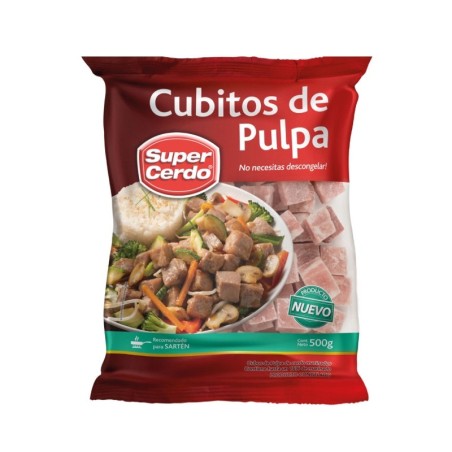 Cubitos de Pulpa de Cerdo 500 g Super Cerdo